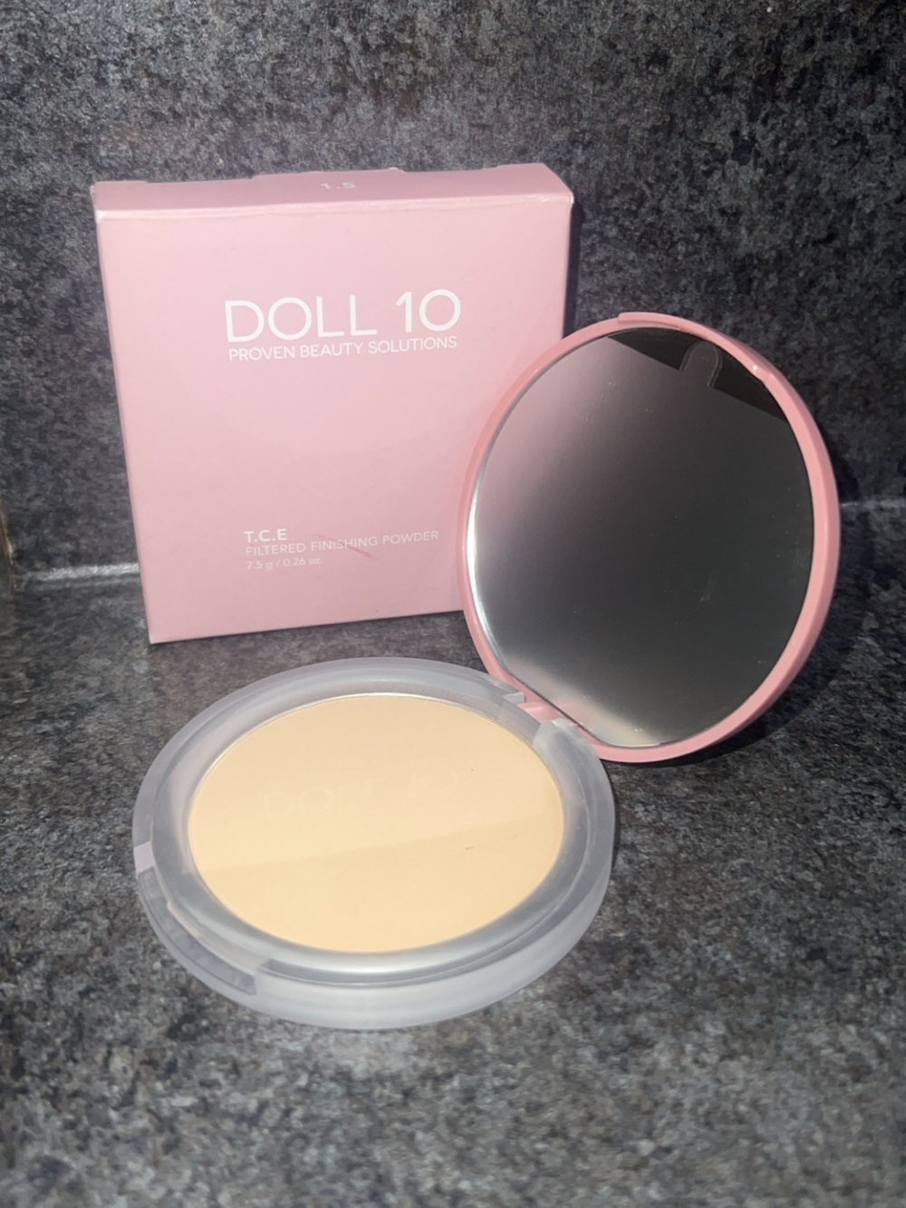 Dollcake Pink Compact Finishing Powder with Mirror